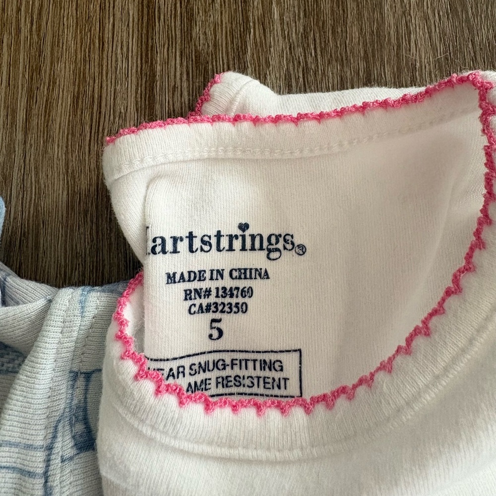 Girls 5/ 5T Cotton Pajamas-Gap, Old Navy, Hartstrings, The Children’s Place PJs - Picture 5 of 8